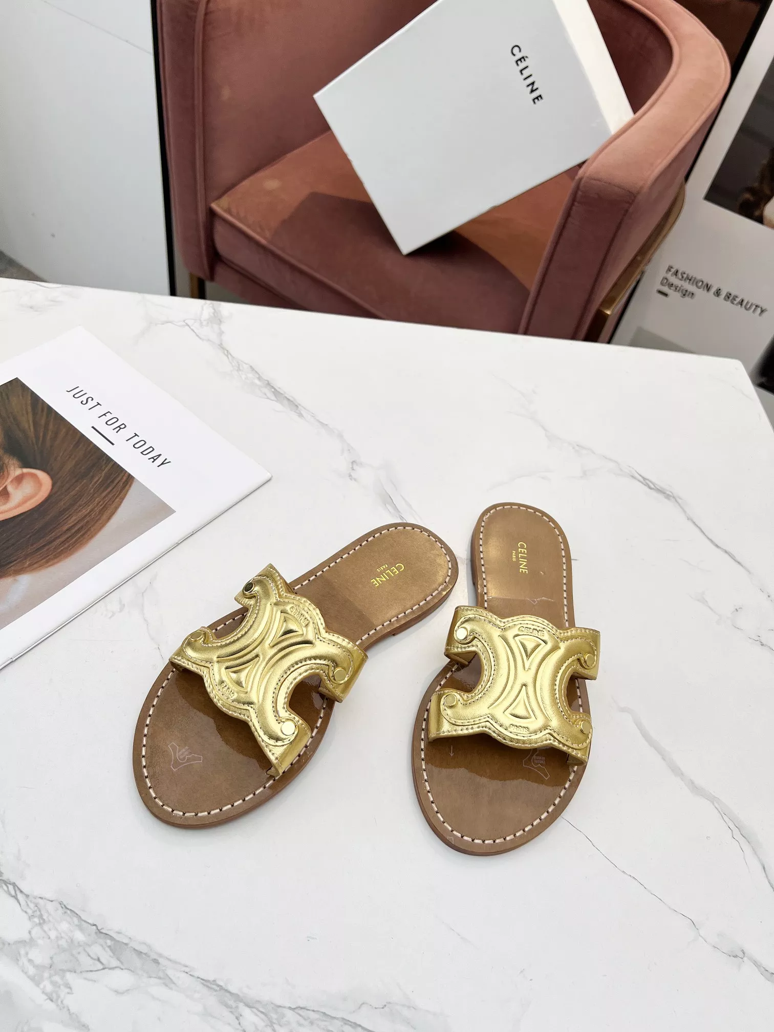 Celine Slippers For Women Breathable 4504