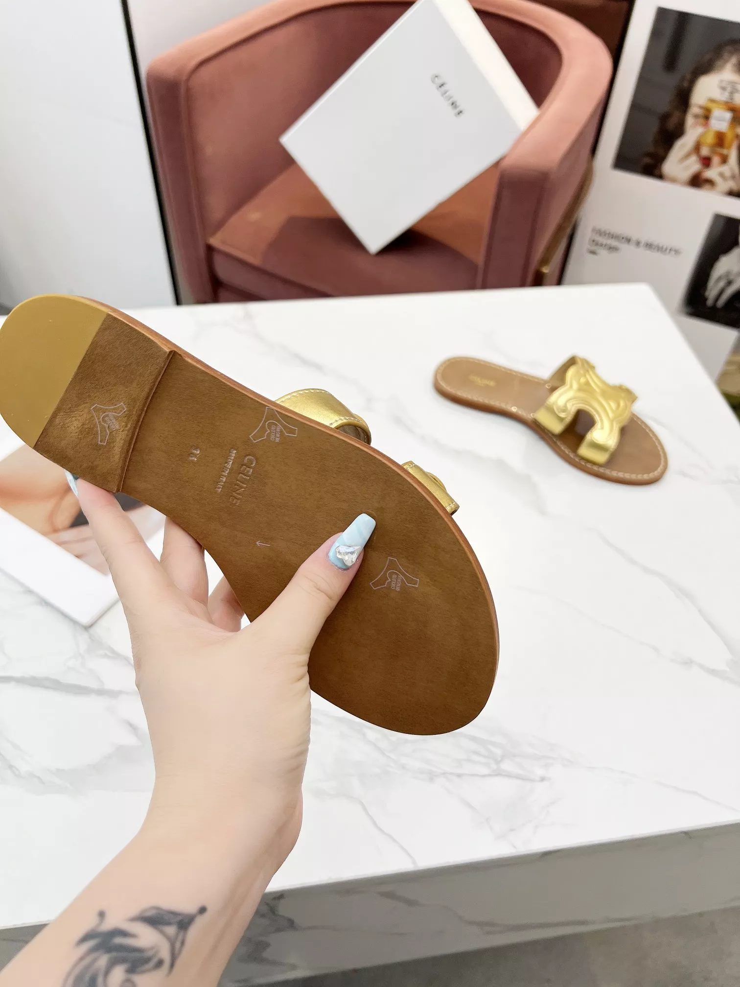 Celine Slippers For Women Breathable 4504
