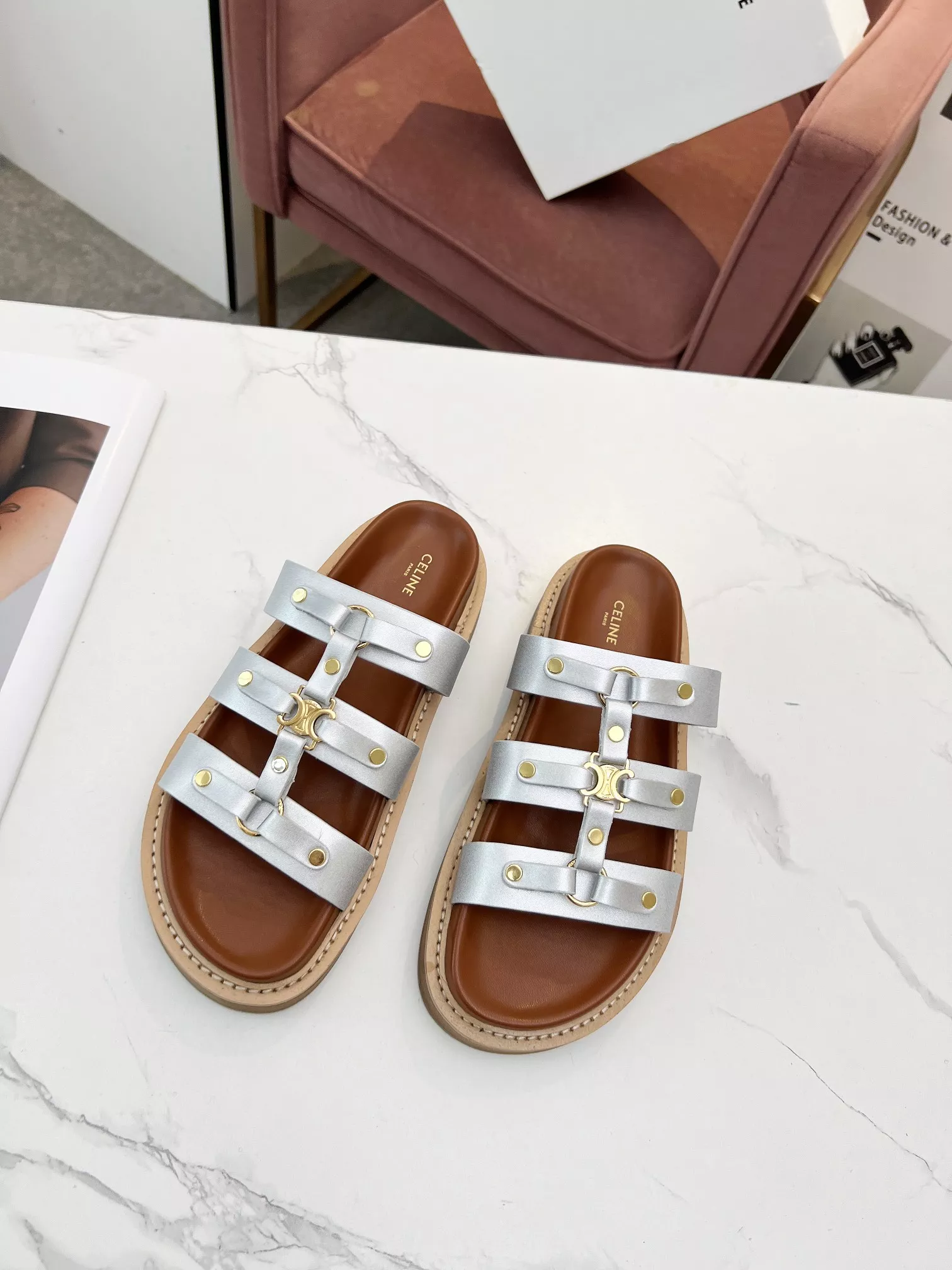 Celine Slippers For Women Cozy 9926