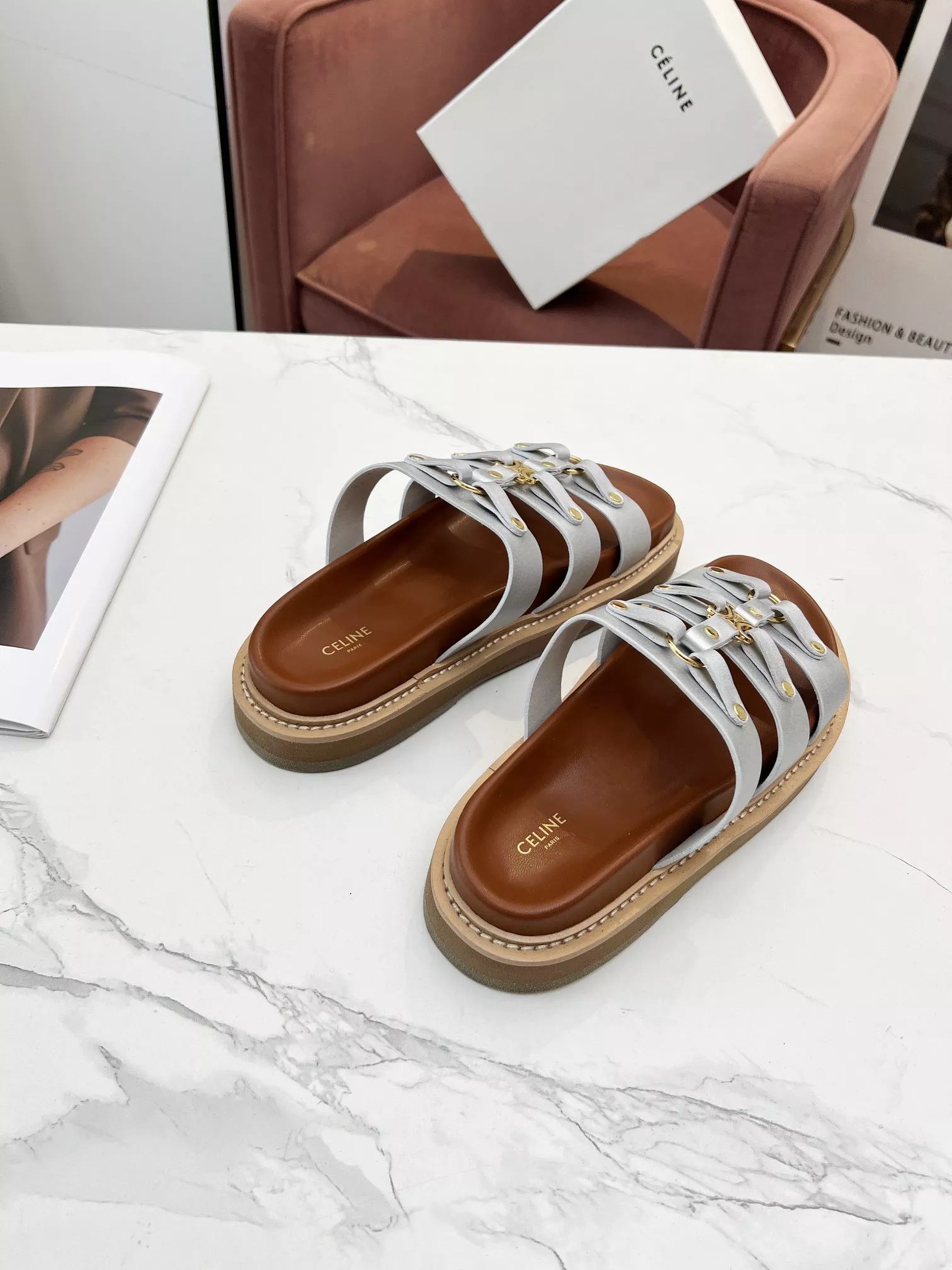 Celine Slippers For Women Cozy 9926
