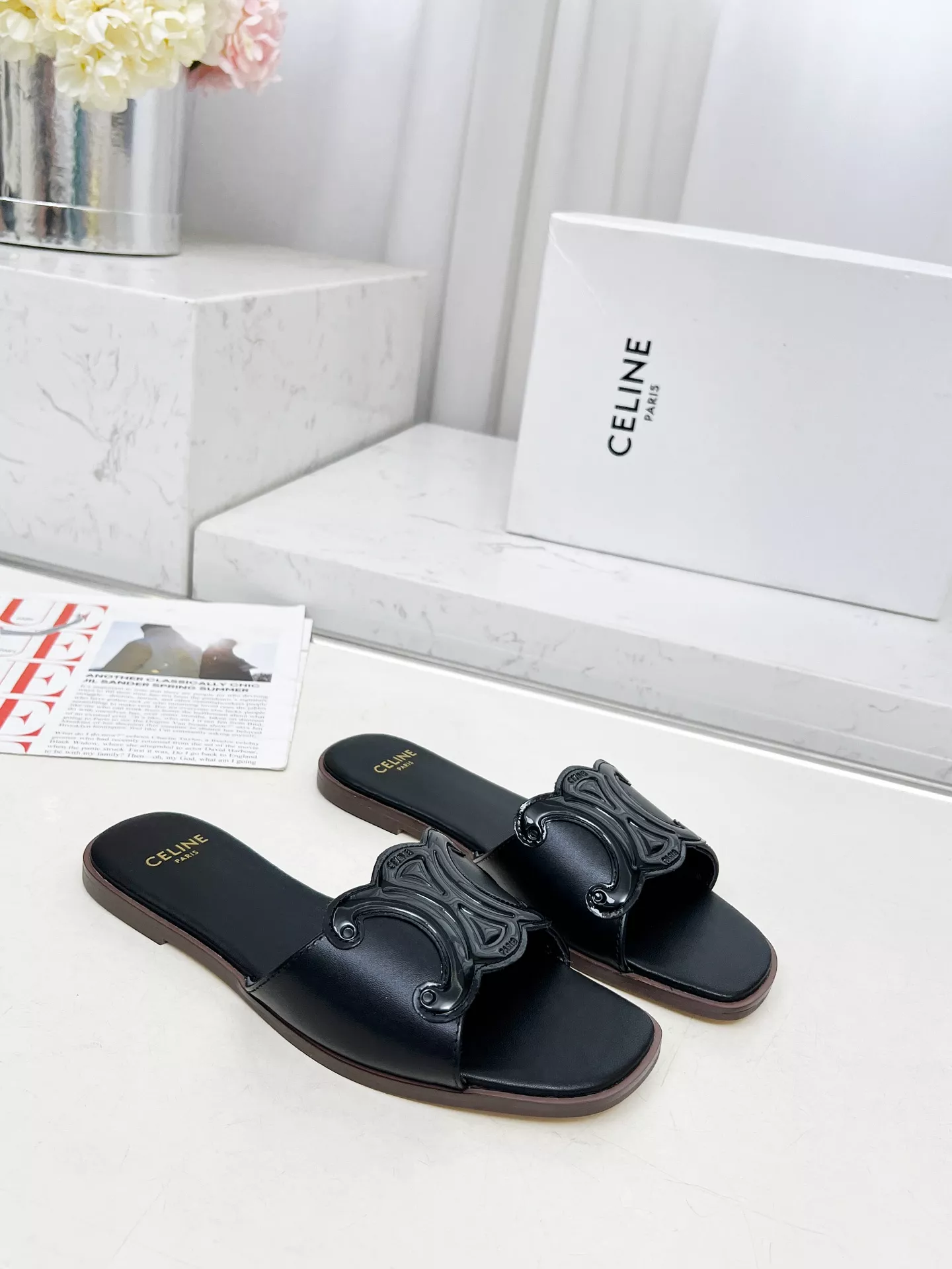 Celine Slippers For Women Durable 4230