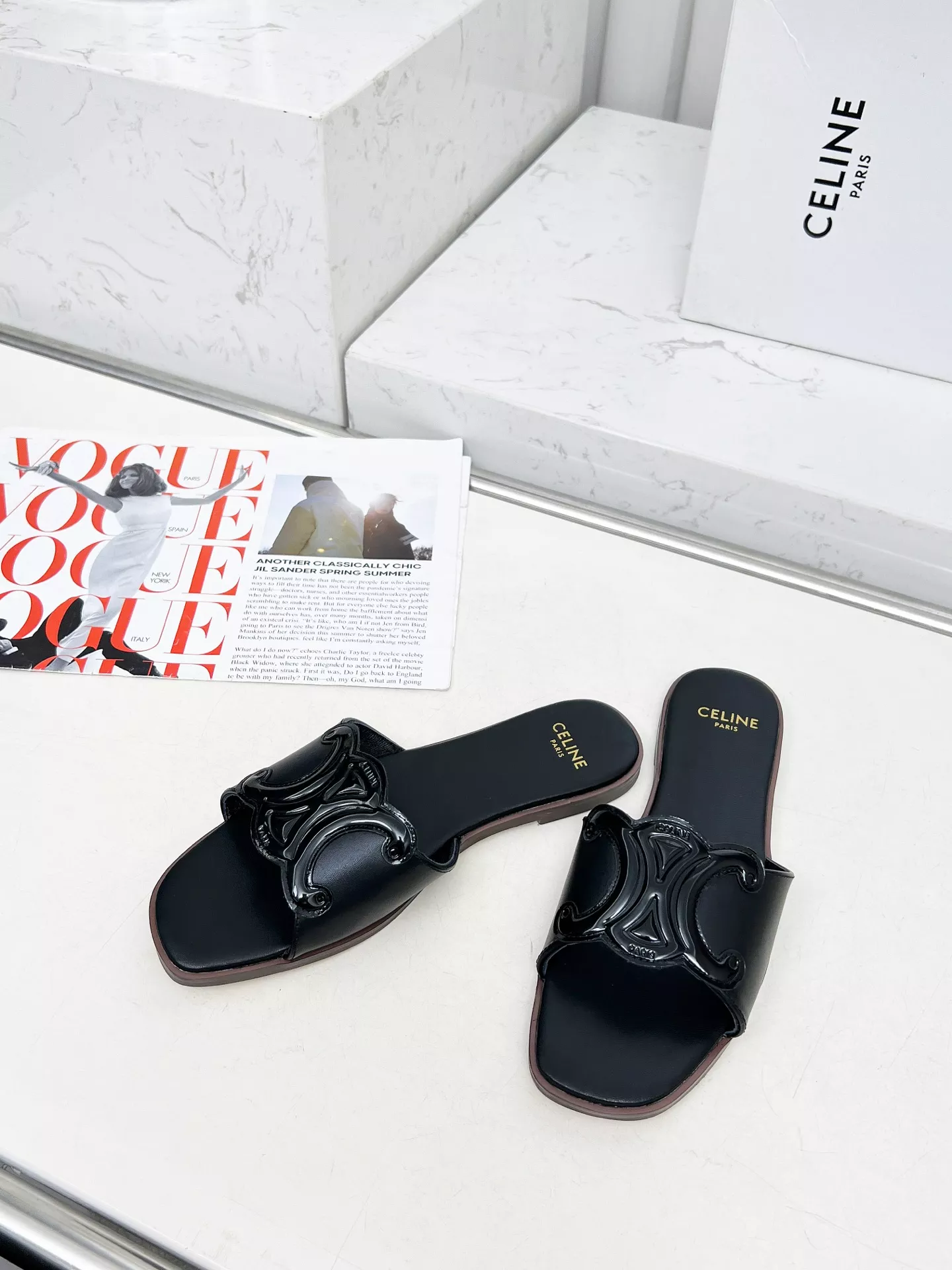 Celine Slippers For Women Durable 4230