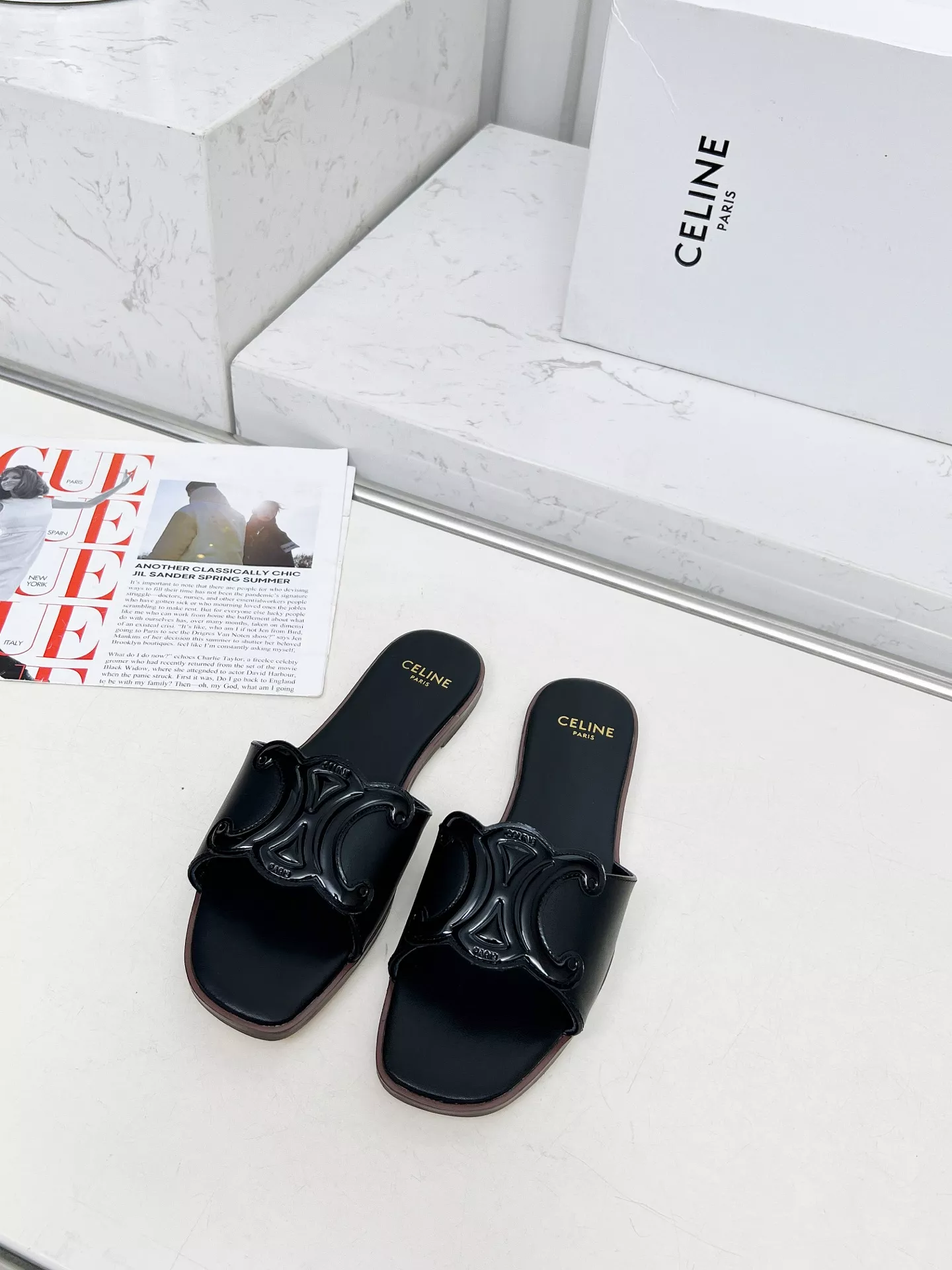 Celine Slippers For Women Durable 4230