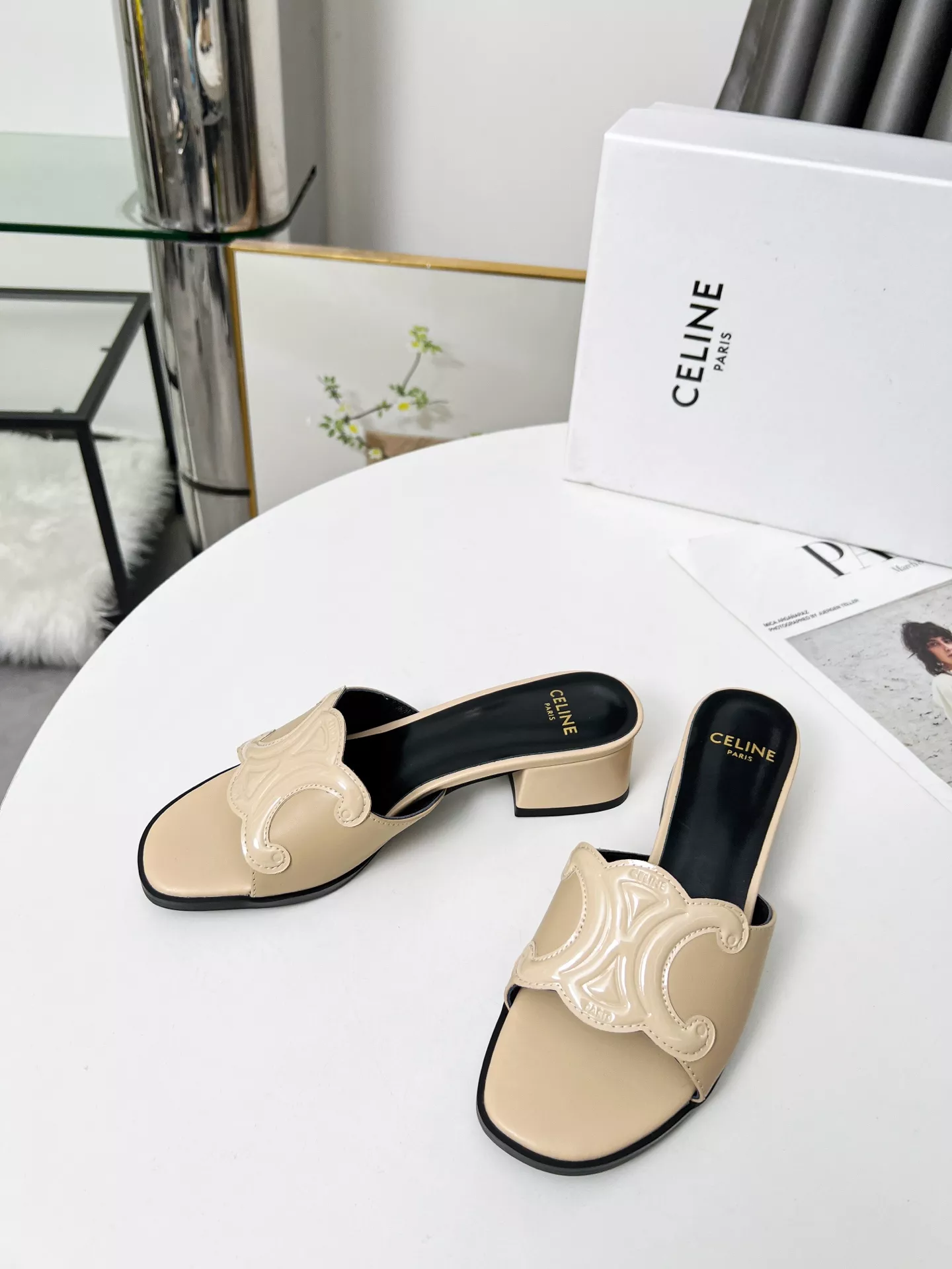 Celine Slippers For Women Minimalist 122