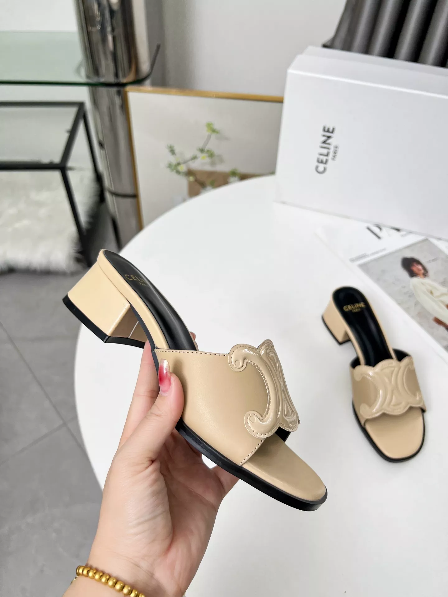 Celine Slippers For Women Minimalist 122