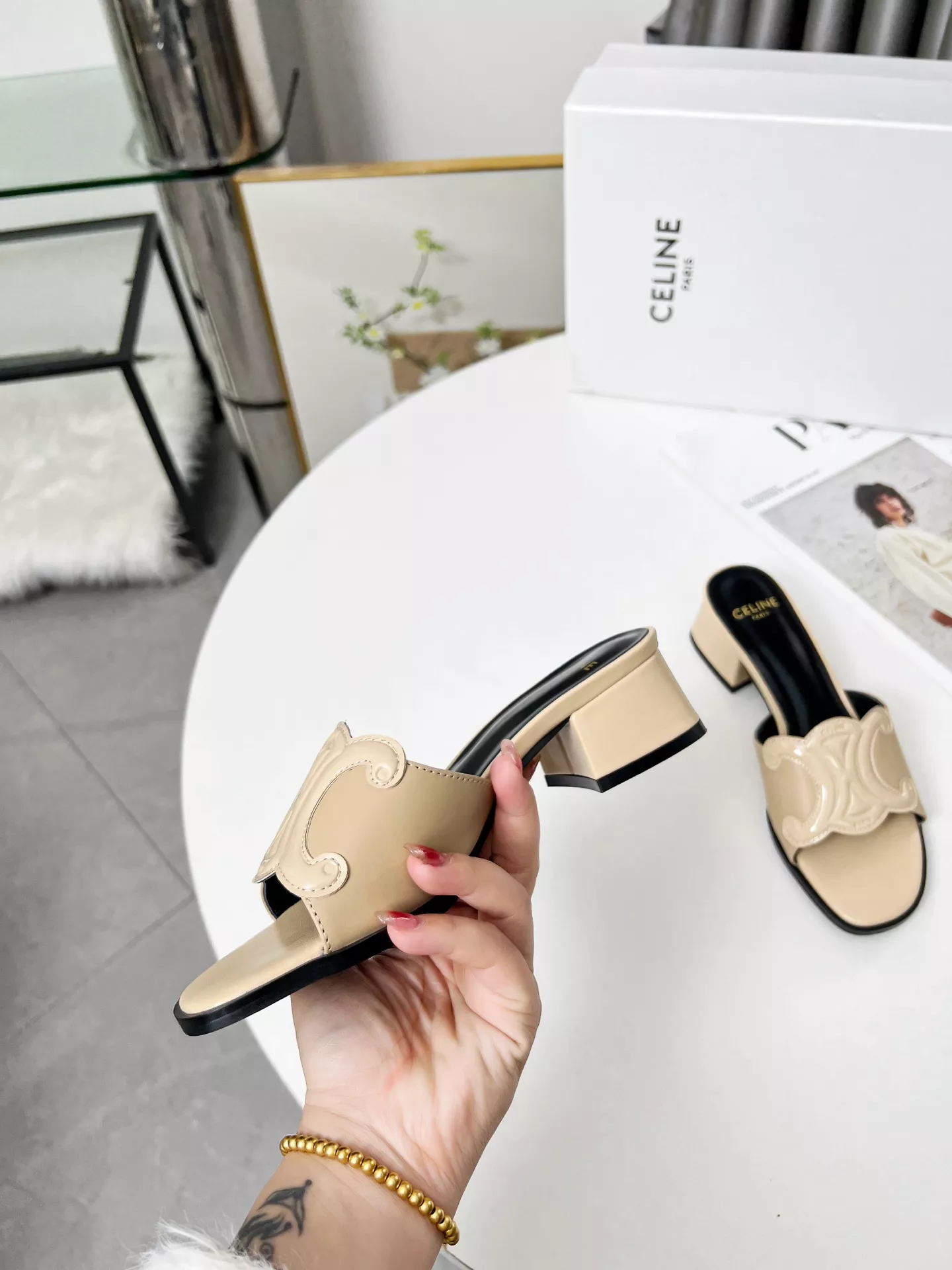 Celine Slippers For Women Minimalist 122