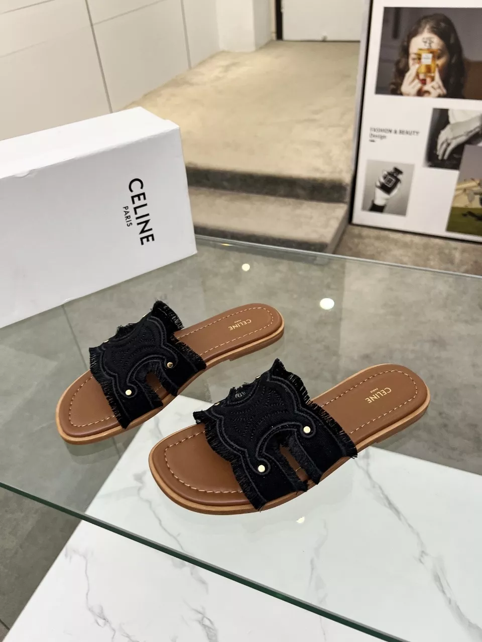 Celine Slippers For Women Sophisticated 7181