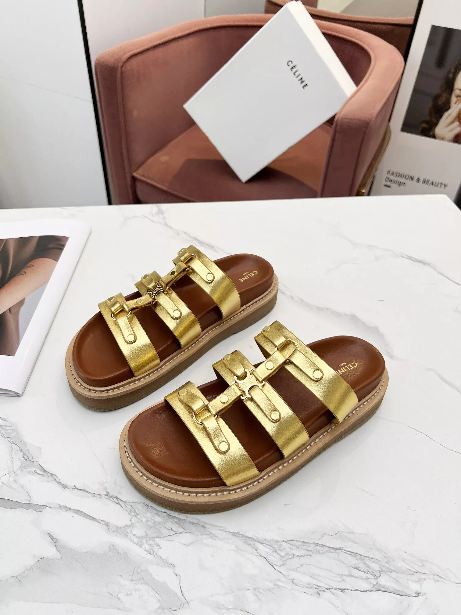 Celine Slippers For Women Timeless 5513