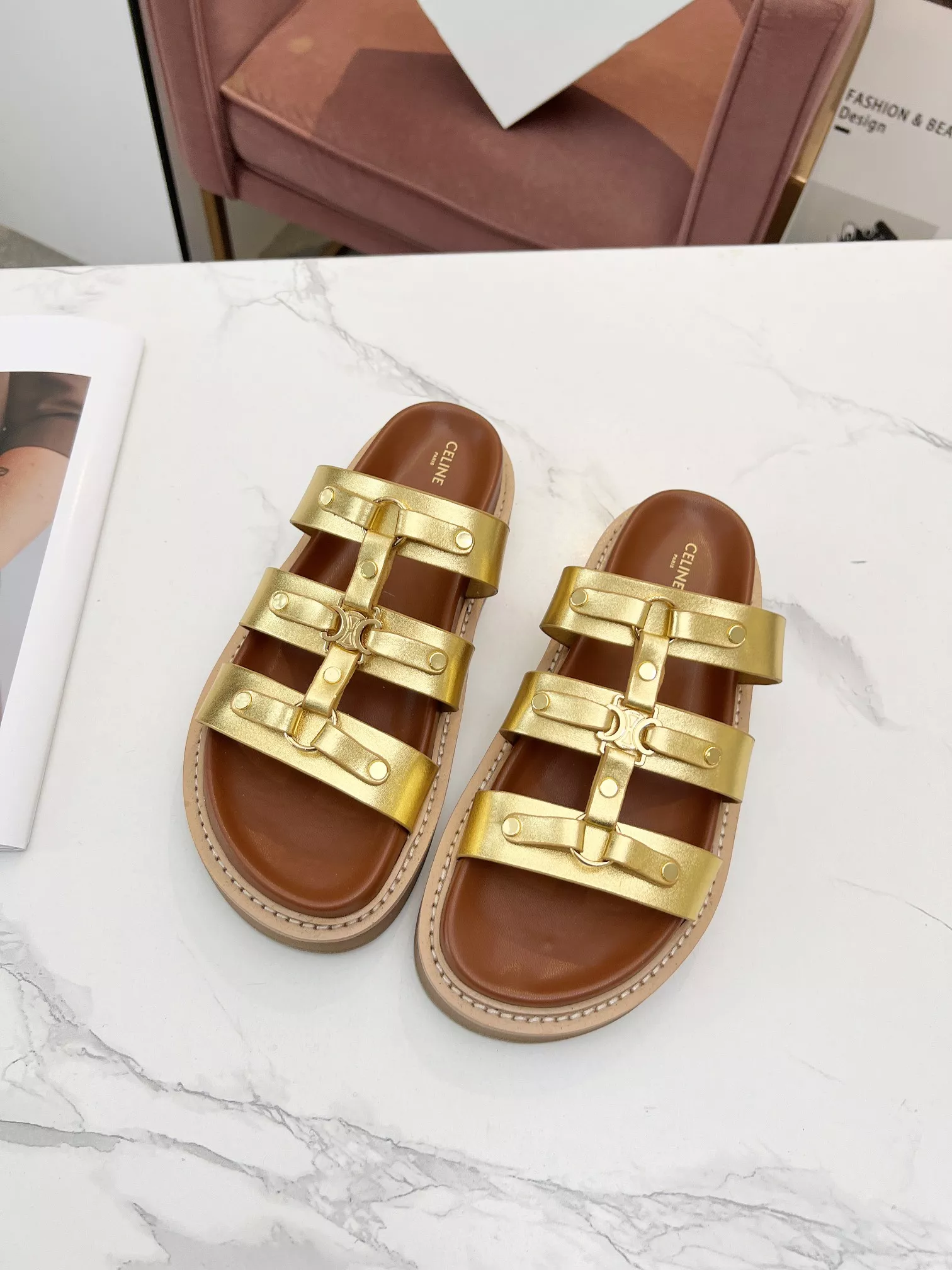Celine Slippers For Women Timeless 5513