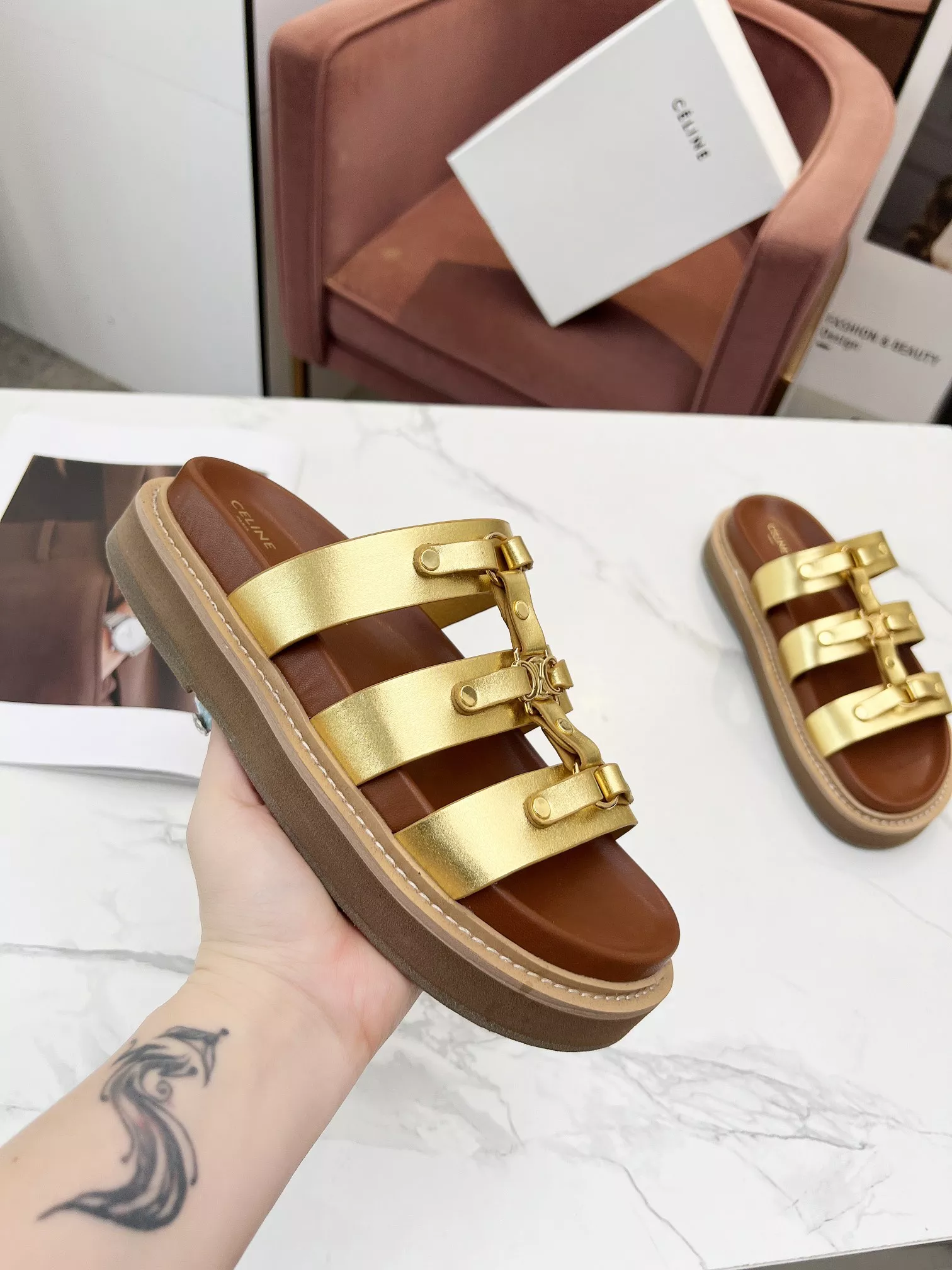 Celine Slippers For Women Timeless 5513