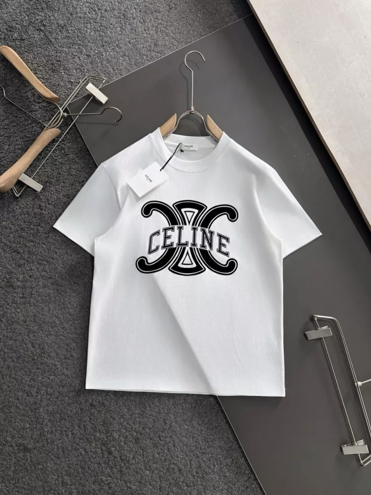 Celine T-Shirts Short Sleeved For Unisex Bold 6720