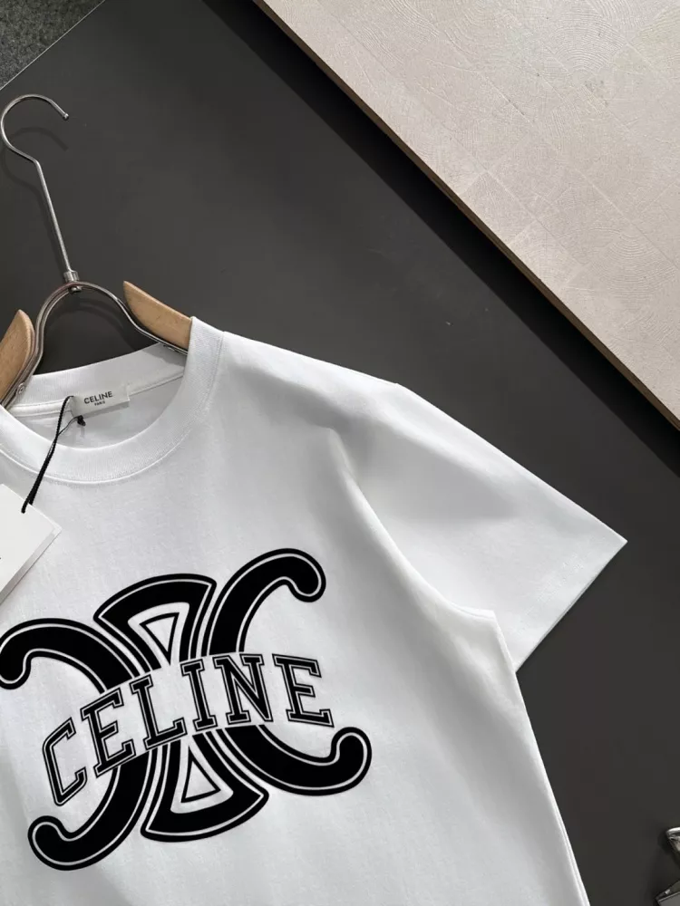 Celine T-Shirts Short Sleeved For Unisex Bold 6720