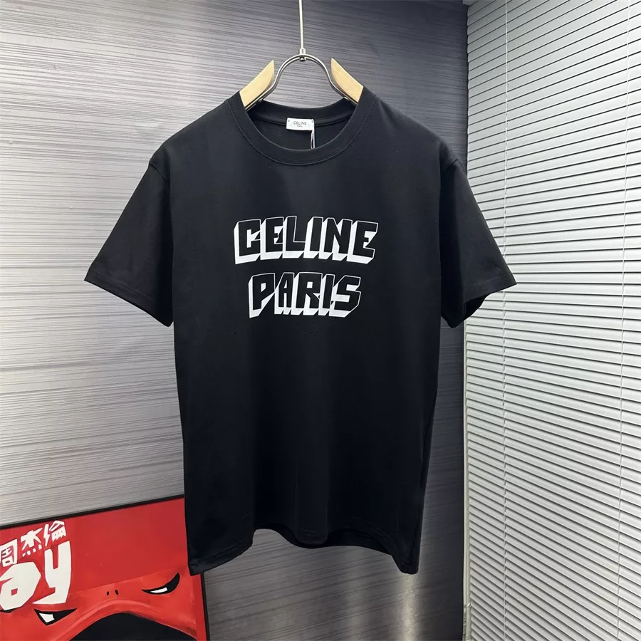 Celine T-Shirts Short Sleeved For Unisex Classic 4393