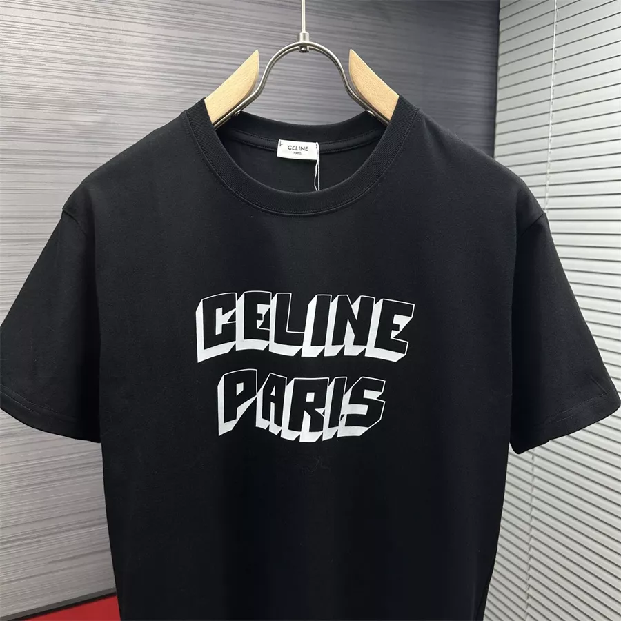 Celine T-Shirts Short Sleeved For Unisex Classic 4393