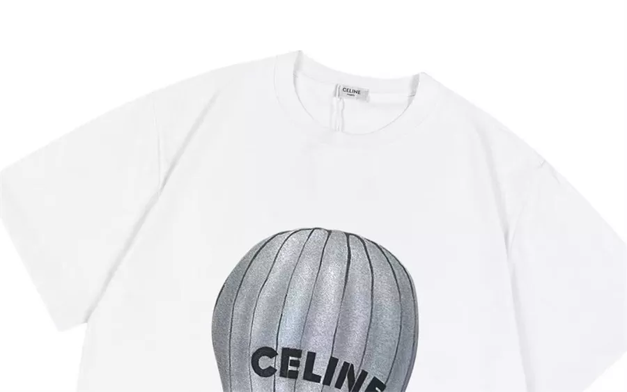 Celine T-Shirts Short Sleeved For Unisex Classic 4438
