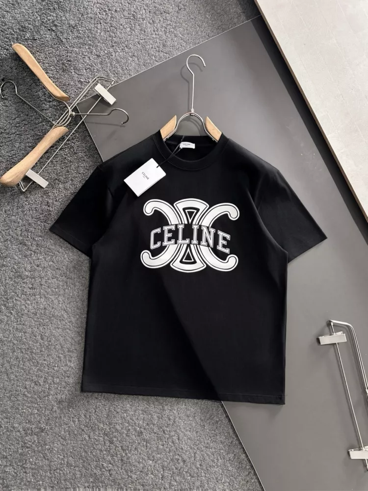 Celine T-Shirts Short Sleeved For Unisex Compact 247