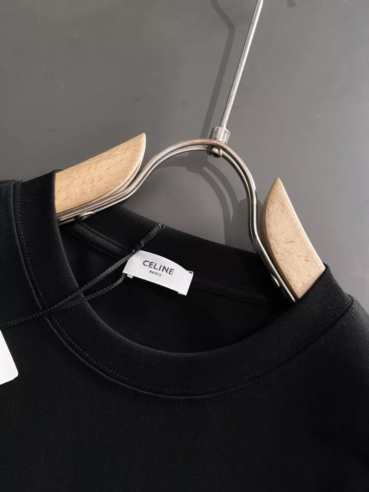 Celine T-Shirts Short Sleeved For Unisex Compact 247