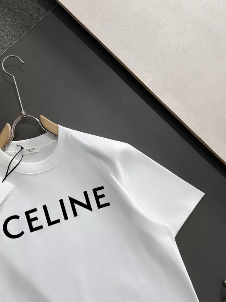 Celine T-Shirts Short Sleeved For Unisex Minimalist 7382