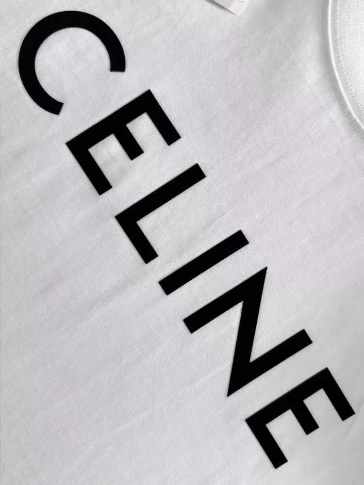 Celine T-Shirts Short Sleeved For Unisex Minimalist 7382