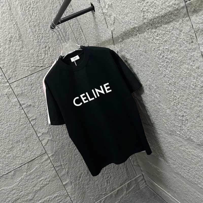 Celine T-Shirts Short Sleeved For Unisex Unique 5694