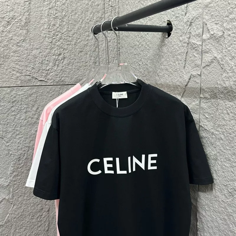 Celine T-Shirts Short Sleeved For Unisex Unique 5694