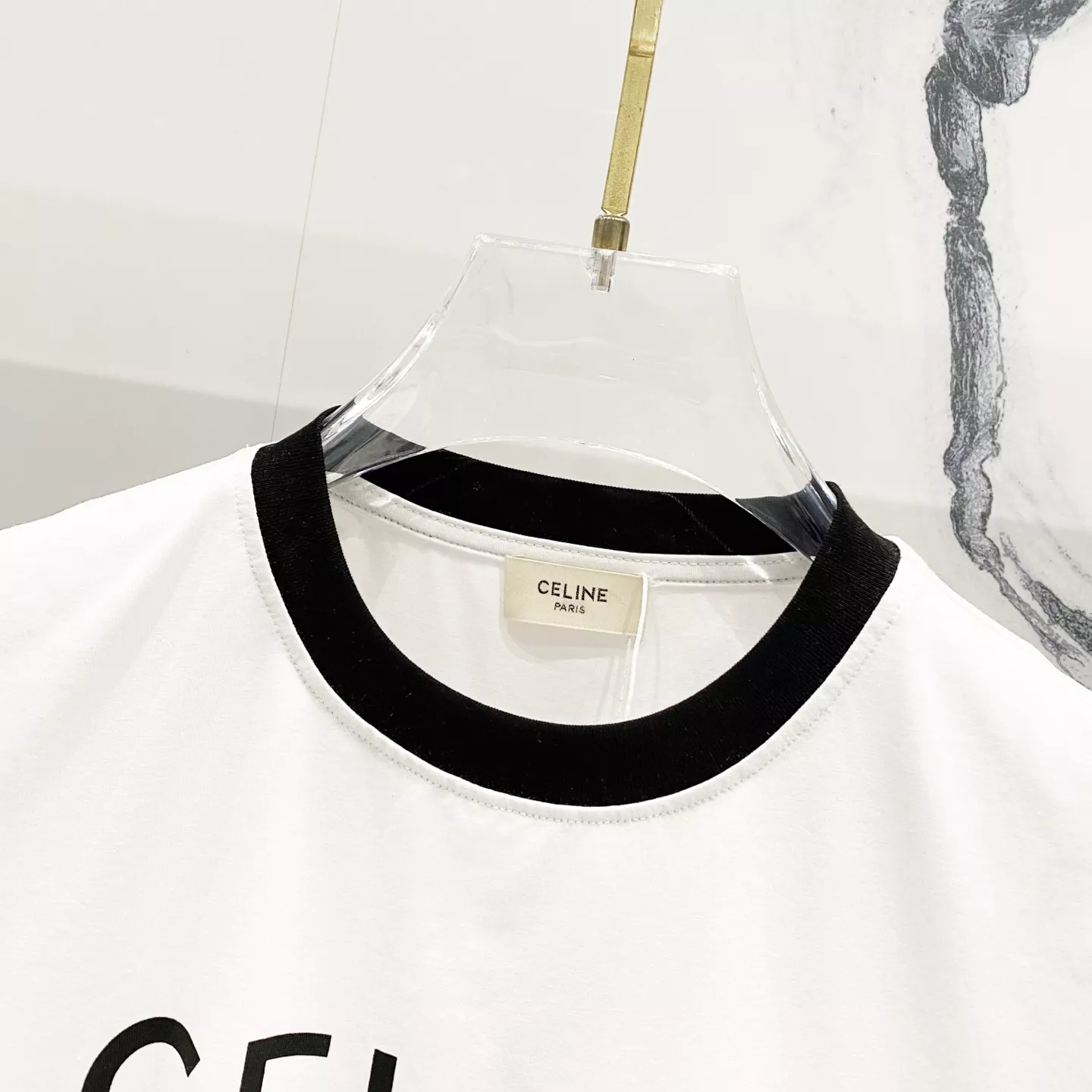 Celine T-Shirts Short Sleeved For Women Unique 1764