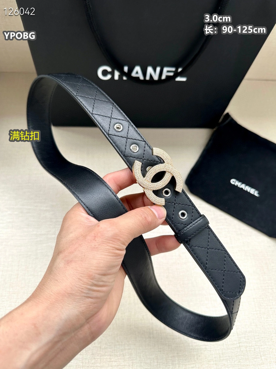 Chanel AAA Quality Belts For Unisex Bright 8463