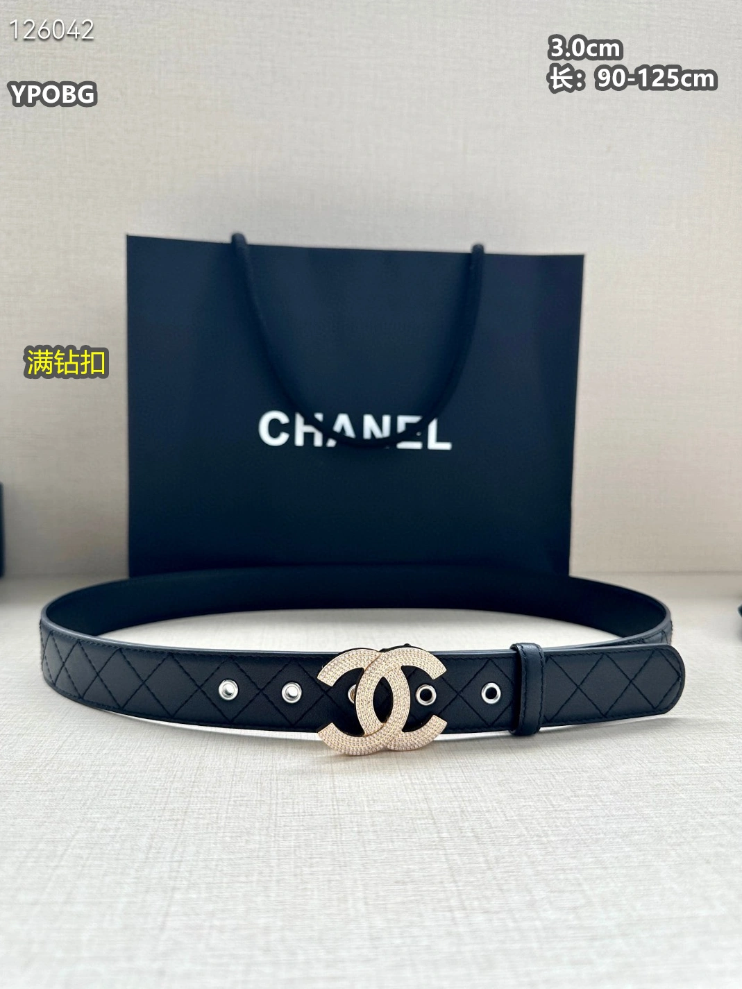 Chanel AAA Quality Belts For Unisex Bright 8463