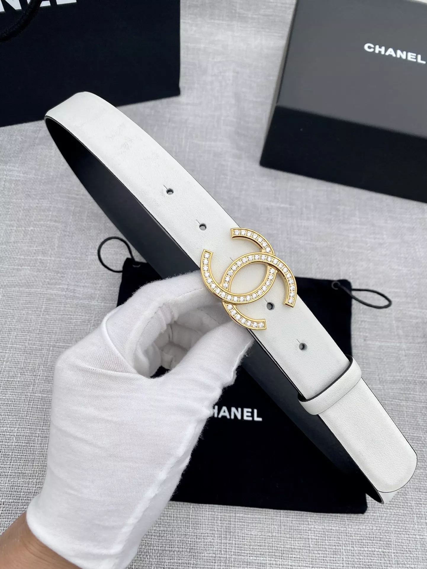 Chanel AAA Quality Belts In 3.0cm For Women Bright 7516