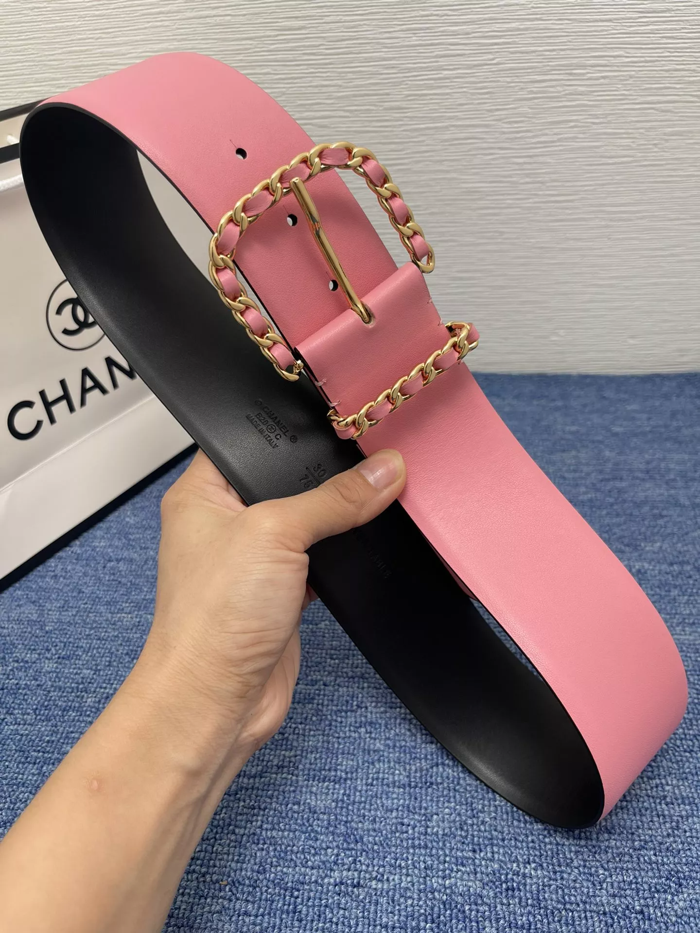 Chanel AAA Quality Belts In 5.0cm For Women Bright 8084