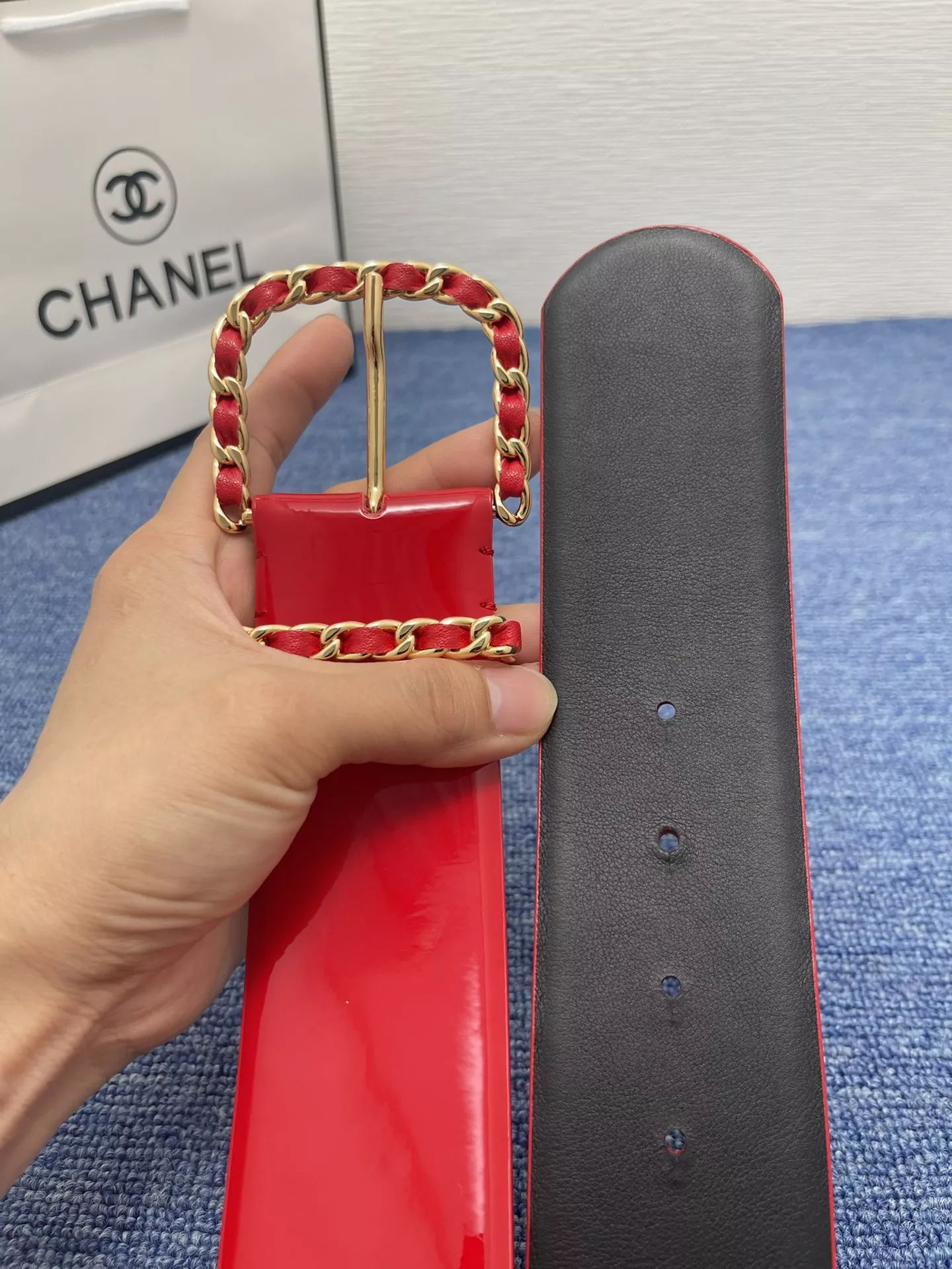 Chanel AAA Quality Belts In 5.0cm For Women Versatile 7109