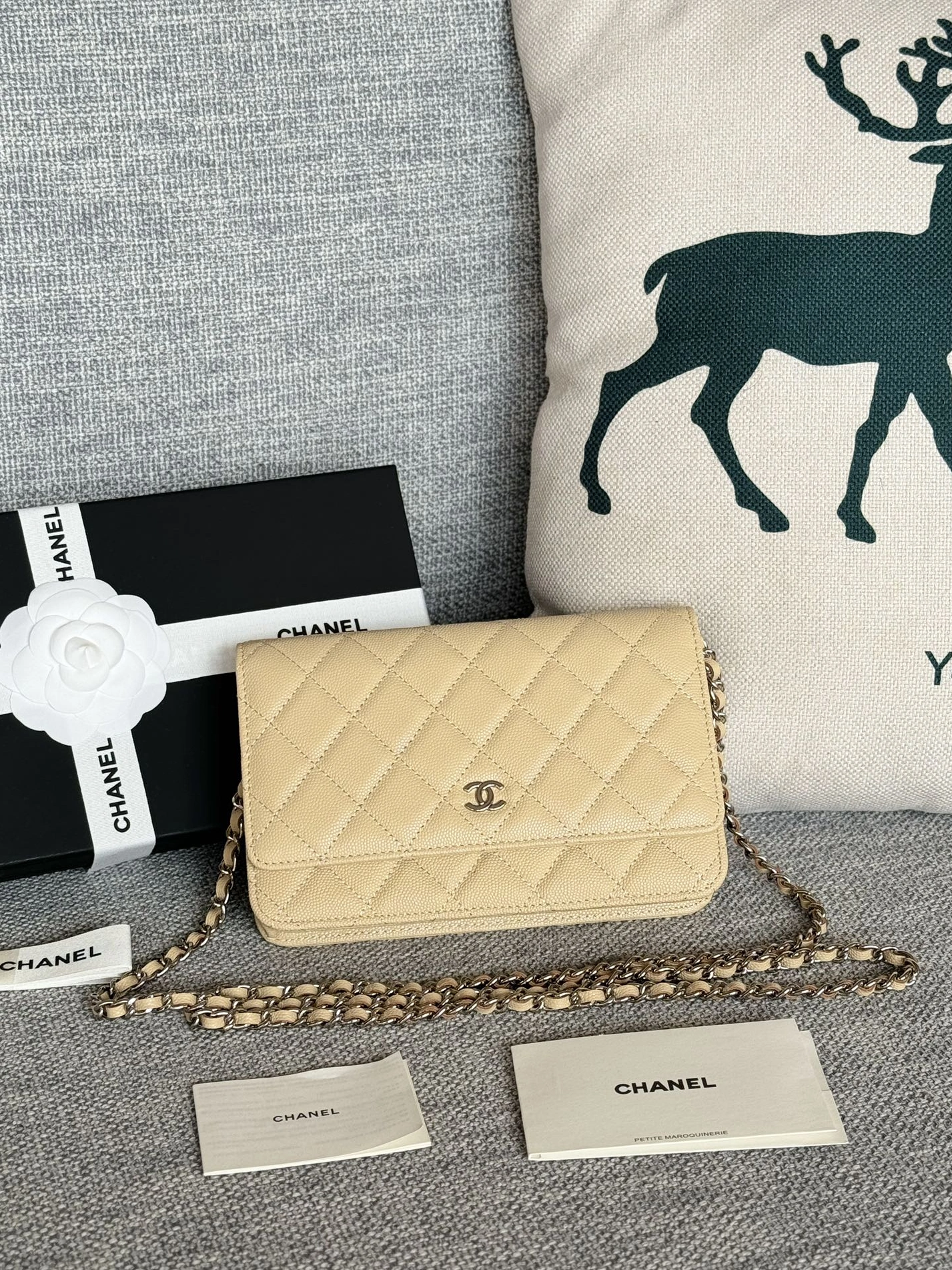 Chanel AAA Quality Messenger Bags In Silver For Women HighQuality 7305