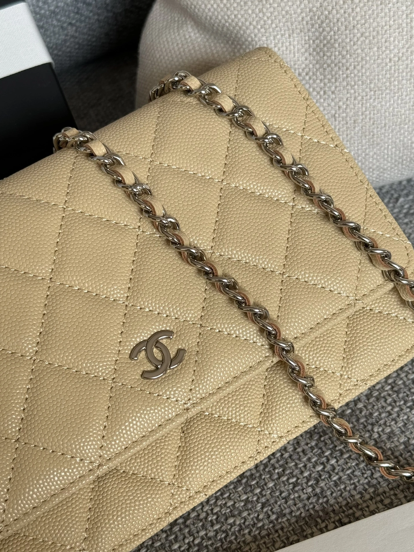 Chanel AAA Quality Messenger Bags In Silver For Women HighQuality 7305