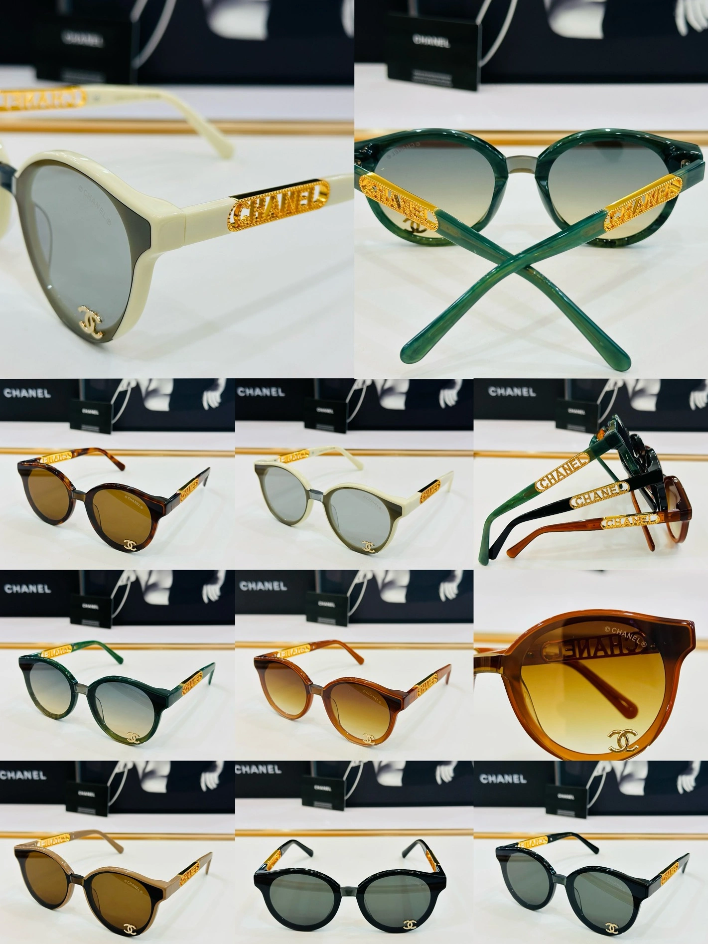Chanel AAA Quality Sunglasses Bright 7497