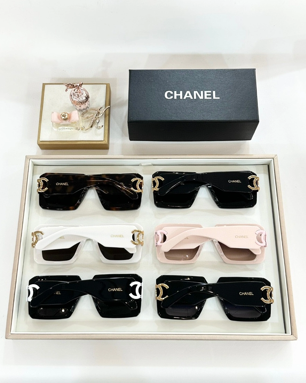 Chanel AAA Quality Sunglasses Fashionable 6837
