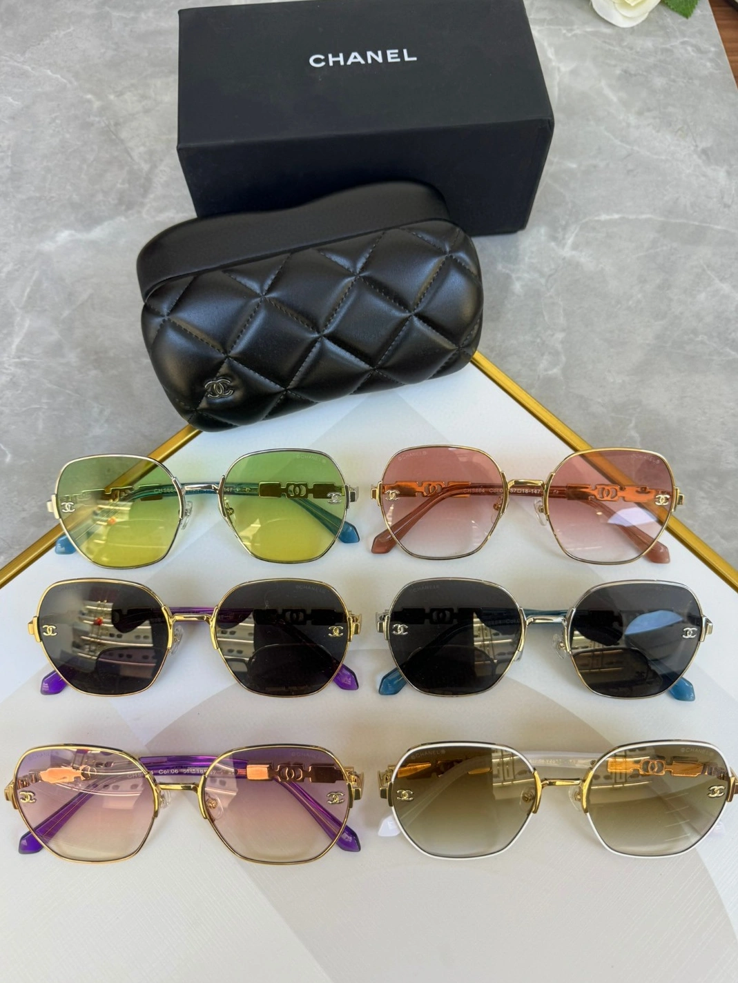 Chanel AAA Quality Sunglasses Stylish 8927