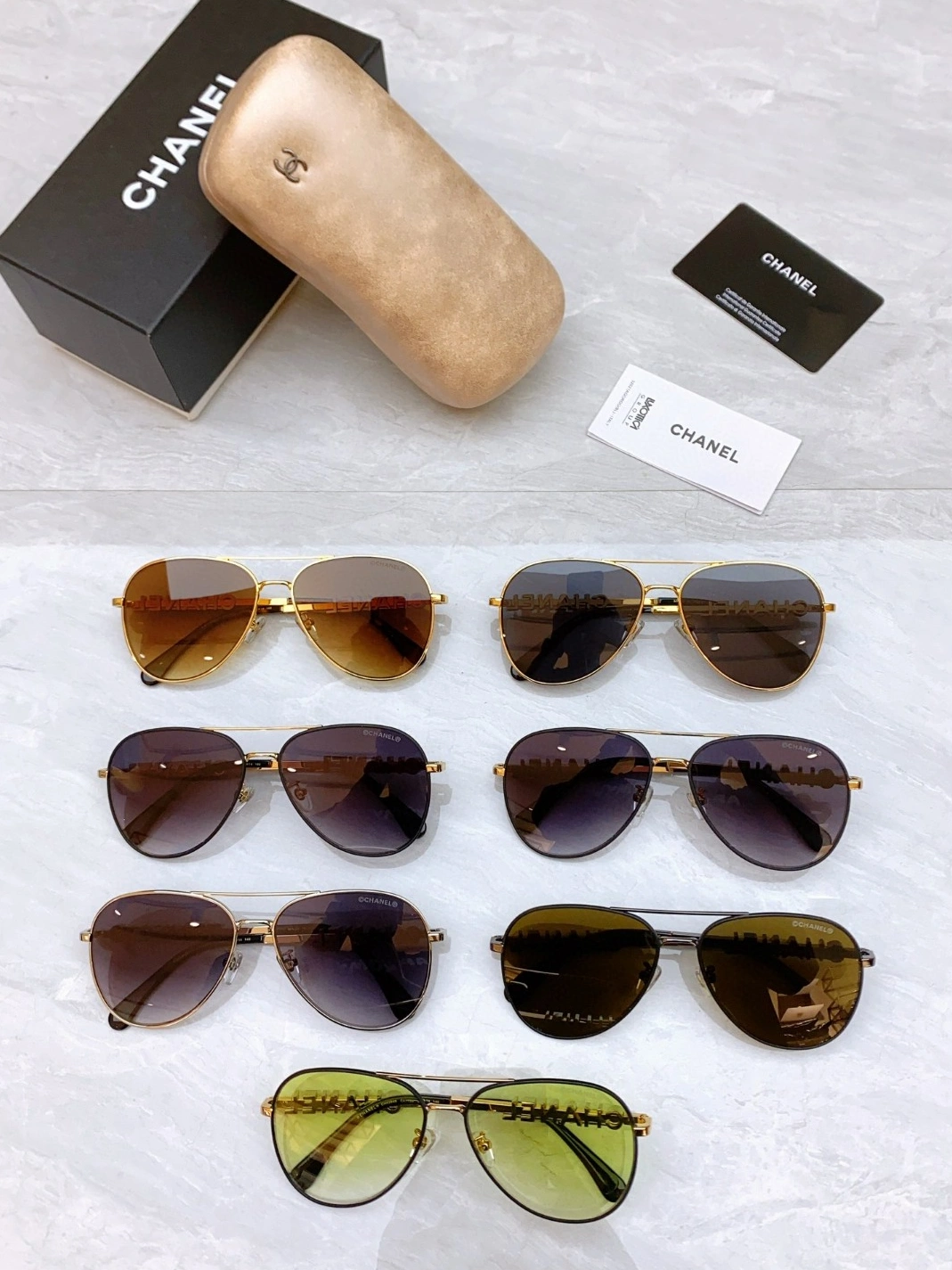 Chanel AAA Quality Sunglasses Trendy 2166