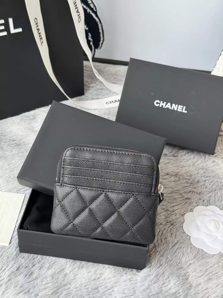 Chanel AAA Quality Wallets In Silver For Women Sophisticated 8619