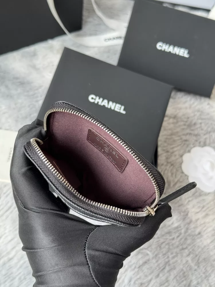 Chanel AAA Quality Wallets In Silver For Women Sophisticated 8619