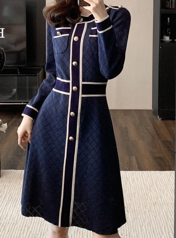 Chanel Dresses Long Sleeved For Women Soft 7266