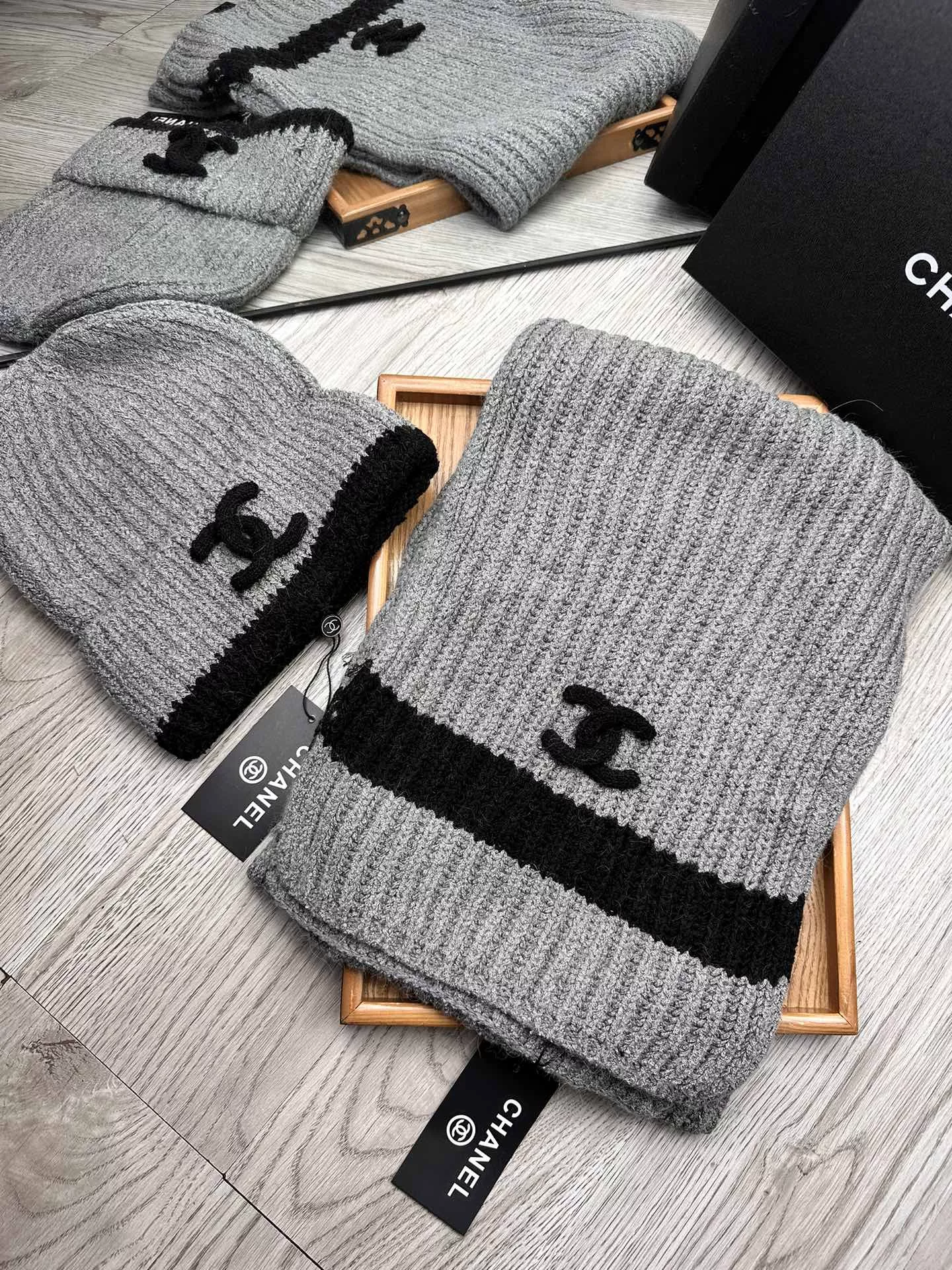 Chanel Hat and Scarf Set StreetReady 3890