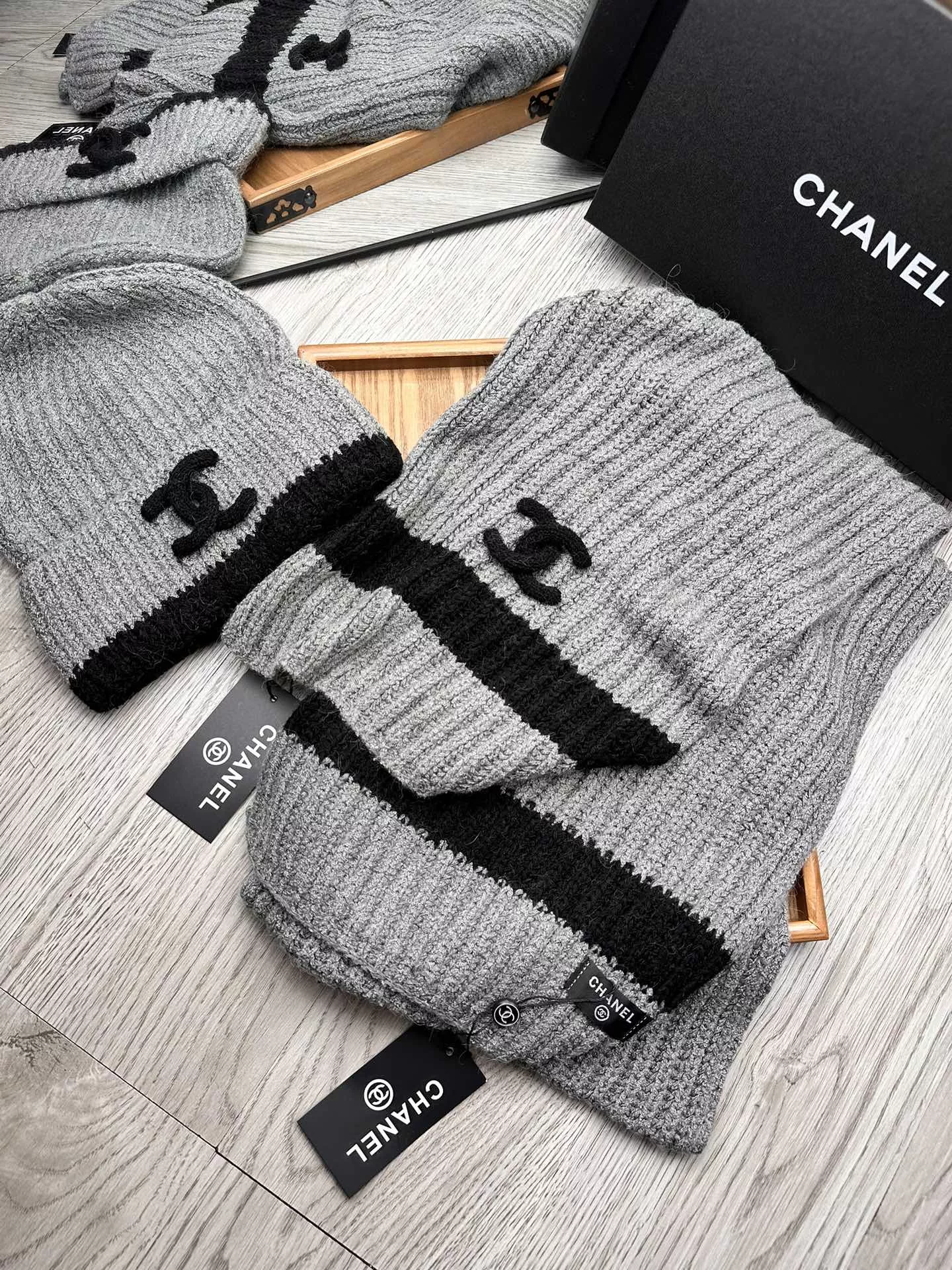 Chanel Hat and Scarf Set StreetReady 3890