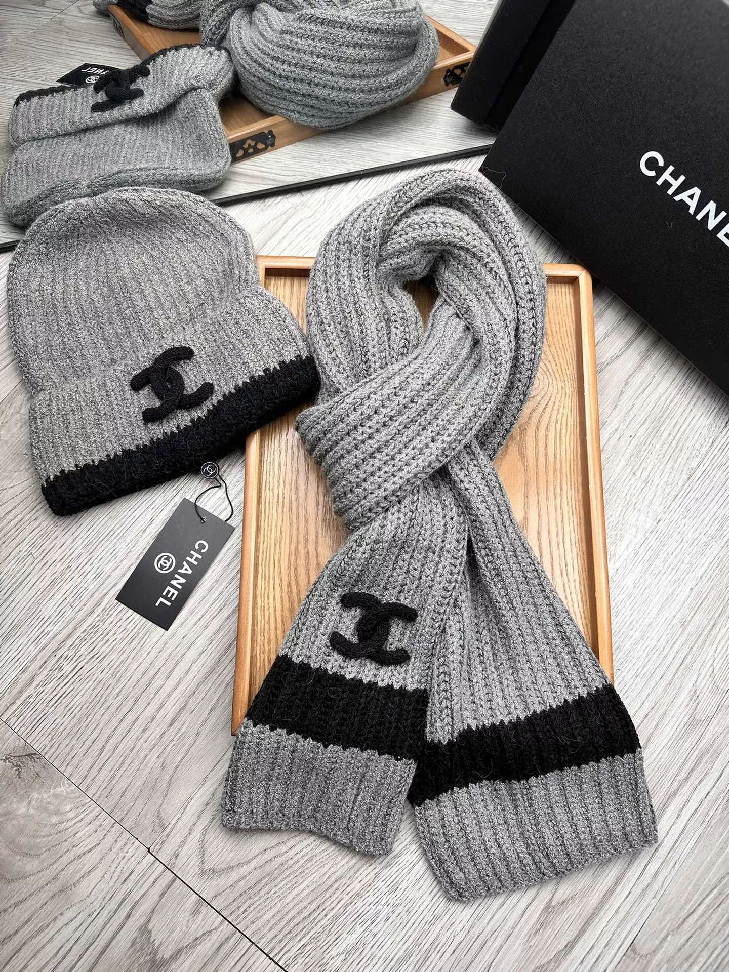 Chanel Hat and Scarf Set StreetReady 3890