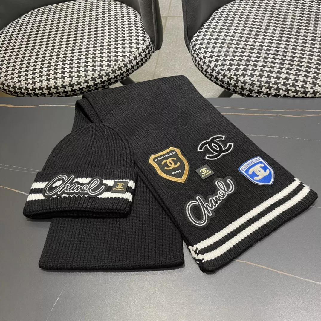 Chanel Hat and Scarf Set Timeless 6398