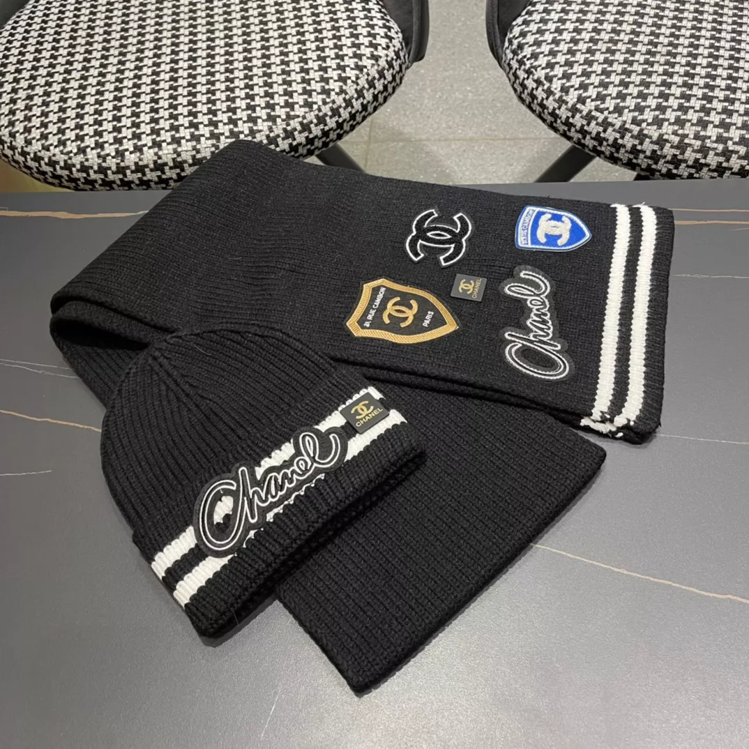 Chanel Hat and Scarf Set Timeless 6398