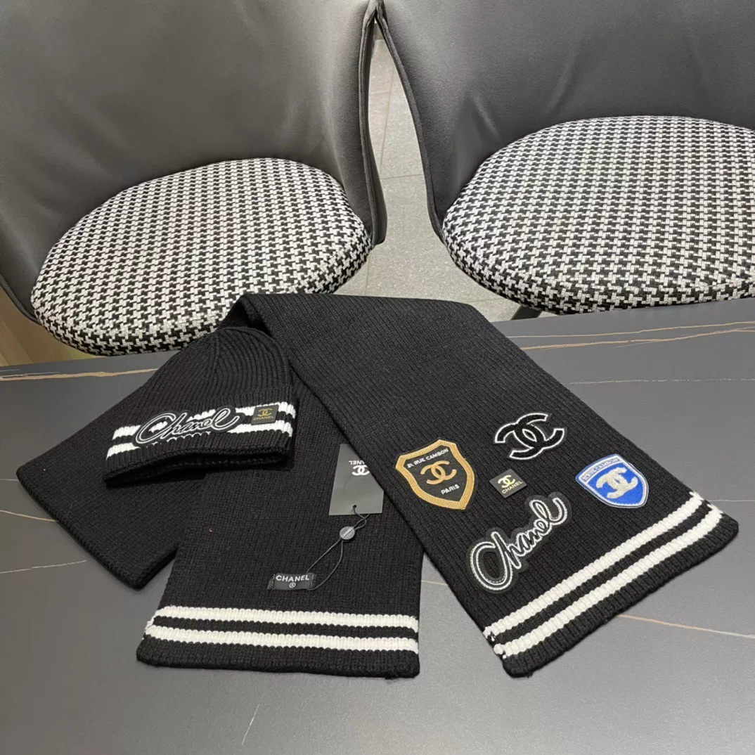Chanel Hat and Scarf Set Timeless 6398