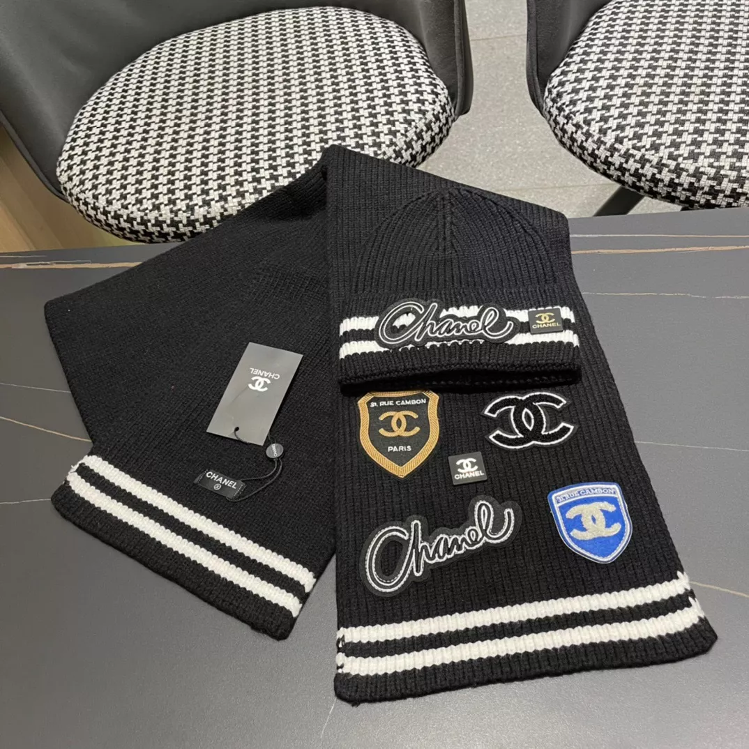 Chanel Hat and Scarf Set Timeless 6398