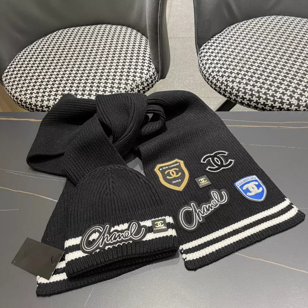 Chanel Hat and Scarf Set Timeless 6398
