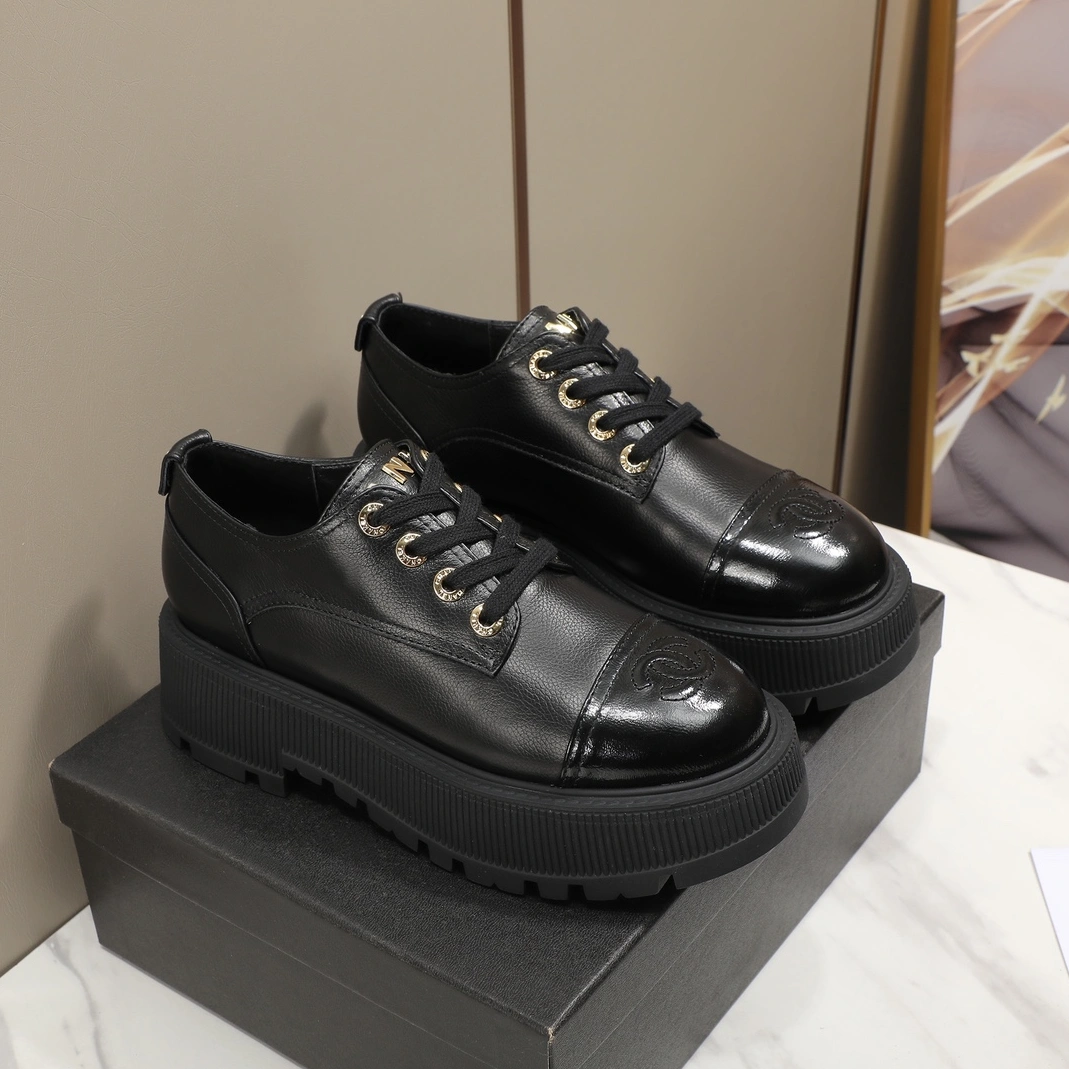 Chanel Leather Shoes For Women Bright 7948