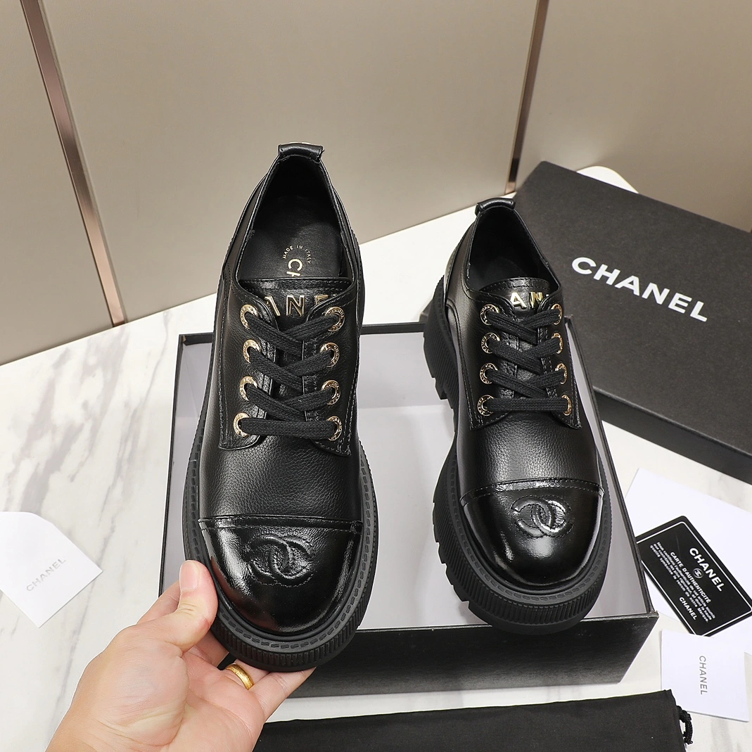 Chanel Leather Shoes For Women Bright 7948